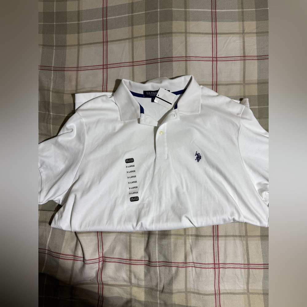 Men's Classic White Polo Shirt - Picture 2 of 2